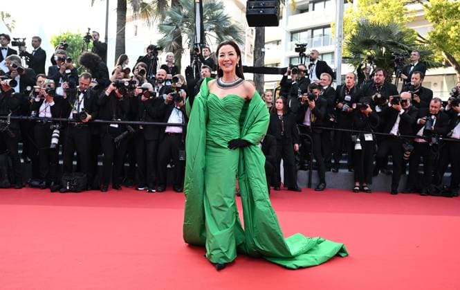 Malaysian actress Michelle Yeoh attends the premiere of Firebrand at the 76th Cannes Film Festival at Palais des Festivals in Cannes, France on Sunday, May 21, 2023.  CAN20230521192 RUNExHELLESTAD