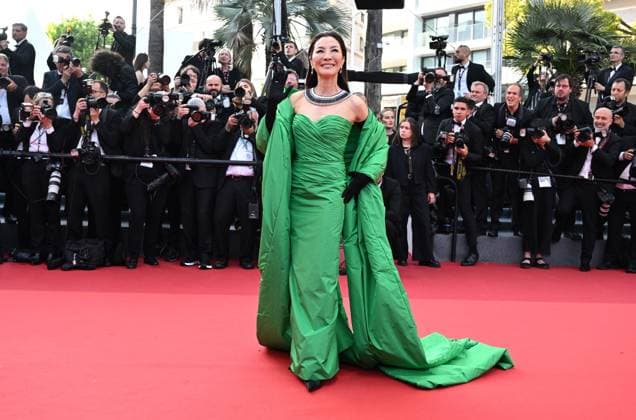 Malaysian actress Michelle Yeoh attends the premiere of Firebrand at the 76th Cannes Film Festival at Palais des Festivals in Cannes, France on Sunday, May 21, 2023.  CAN20230521194 RUNExHELLESTAD