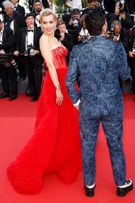 Verena Kerth with partner Marc Terenzi at the premiere of the feature film Firebrand at the Festival de Cannes 2023 76 Cannes International Film Festival at the Palais des Festivals Cannes, 21 05 2023 Foto:xS.xGabschx xFuturexImage