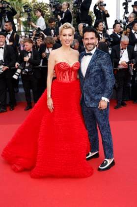 Verena Kerth with partner Marc Terenzi at the premiere of the feature film Firebrand at the Festival de Cannes 2023 76 Cannes International Film Festival at the Palais des Festivals Cannes, 21 05 2023 Foto:xS.xGabschx xFuturexImage