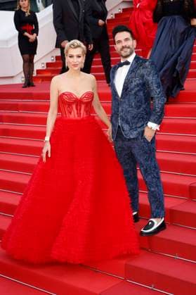 Verena Kerth with partner Marc Terenzi at the premiere of the feature film Firebrand at the Festival de Cannes 2023 76 Cannes International Film Festival at the Palais des Festivals Cannes, 21 05 2023 Foto:xS.xGabschx xFuturexImage