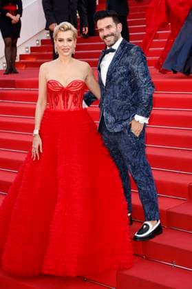 Verena Kerth with partner Marc Terenzi at the premiere of the feature film Firebrand at the Festival de Cannes 2023 76 Cannes International Film Festival at the Palais des Festivals Cannes, 21 05 2023 Foto:xS.xGabschx xFuturexImage