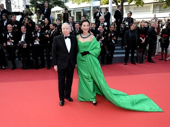 76th Cannes Film Festival 2023, evening 6 - red carpet of the film Firebrand (Le Jeu De La Reine) Pictured: Michelle Yeoh, Jean Todt  Copyright: xAlbertoxTerenghix xipa-agency.nex xPoolxPhotoxEventsx01x IPA_IPA38109478