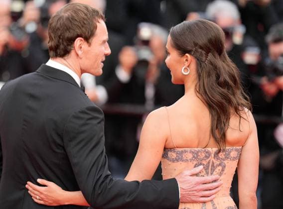 The Firebrand Red Carpet Premiere at the 76th Edition of the Cannes Film Festival Actress Alicia Vikander and husband Michael Fassbender attend the movie screening and red carpet event for Firebrand , which is in competition during the 76th edition of the Cannes Film Festival on May 21 2023, in Cannes, France Cannes Palace of Festivals and Congresses of Cannes Cannes France Copyright: xAlexandraxFechetex _ADR1748
