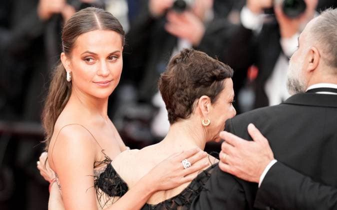 The Firebrand Red Carpet Premiere at the 76th Edition of the Cannes Film Festival Alicia Vikander attends the movie screening and red carpet event for Firebrand , which is in competition during the 76th edition of the Cannes Film Festival on May 21 2023, in Cannes, France Cannes Palace of Festivals and Congresses of Cannes Cannes France Copyright: xAlexandraxFechetex _ADR1971
