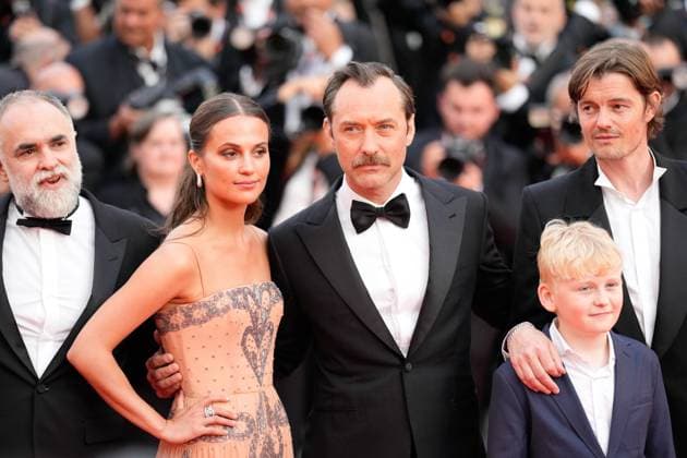 The Firebrand Red Carpet Premiere at the 76th Edition of the Cannes Film Festival Director Karim AÃ¯nouz, and cast Alicia Vikander and Jude Law attend the movie screening and red carpet event for Firebrand , which is in competition during the 76th edition of the Cannes Film Festival on May 21 2023, in Cannes, France Cannes Palace of Festivals and Congresses of Cannes Cannes France Copyright: xAlexandraxFechetex _ADR1994