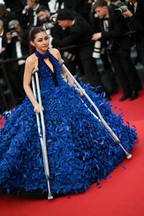 Internationale Filmfestspiele von Cannes, Firebrand Premiere 76e Festival International du film de Cannes. Montee du film Firebrand - Le jeu de la reine - 76th International Cannes Film Festival. Red carpet of Firebrand - Le jeu de la reine - 292338 2023-05-21  Copyright: xLionelxGuericolas MPPx STAR_292338_005