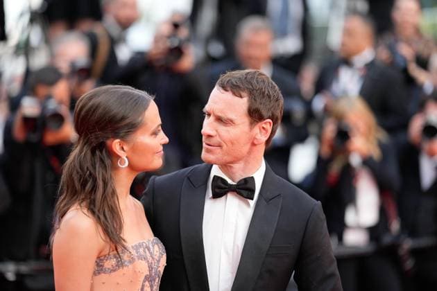 May 21, 2023, Cannes, Cannes, France: Actress Alicia Vikander and husband Michael Fassbender attend the movie screening and red carpet event for Firebrand , which is in competition during the 76th edition of the Cannes Film Festival on May 21 2023, in Cannes, France (c) IMAGO Images Cannes France - ZUMAf151 20230521_zsp_f151_060 Copyright: xAlexandraxFechetex