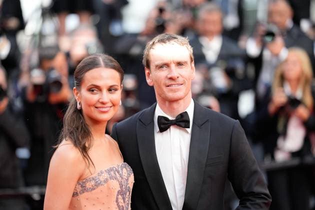 May 21, 2023, Cannes, Cannes, France: Actress Alicia Vikander and husband Michael Fassbender attend the movie screening and red carpet event for Firebrand , which is in competition during the 76th edition of the Cannes Film Festival on May 21 2023, in Cannes, France (c) IMAGO Images Cannes France - ZUMAf151 20230521_zsp_f151_064 Copyright: xAlexandraxFechetex