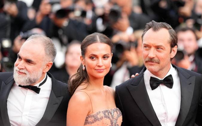 May 21, 2023, Cannes, Cannes, France: Actress ALICIA VIKANDER and actor JUDE LAW attend the screening and red carpet event for the movie Firebrand , directed by Karim AoÂ¯nouz, which is in competition, during the 76th annual Cannes film festival at Palais des Festivals on May 21, 2023 in Cannes, France. Cannes France - ZUMAf151 20230521_zsp_f151_046 Copyright: xAlexandraxFechetex