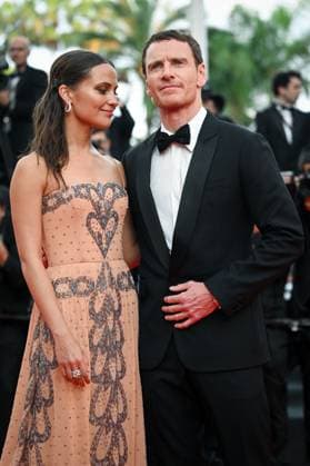 Internationale Filmfestspiele von Cannes, Firebrand Premiere 76e Festival International du film de Cannes. Montee du film Firebrand - Le jeu de la reine - 76th International Cannes Film Festival. Red carpet of Firebrand - Le jeu de la reine - Alicia Vikander , Michael Fassbender 292338 2023-05-21  Copyright: xLionelxGuericolas MPPx STAR_292338_105