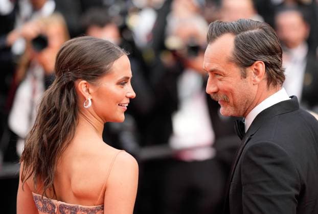 May 21, 2023, Cannes, Cannes, France: Actress ALICIA VIKANDER and actor JUDE LAW attend the screening and red carpet event for the movie Firebrand , directed by Karim AoÂ¯nouz, which is in competition, during the 76th annual Cannes film festival at Palais des Festivals on May 21, 2023 in Cannes, France. Cannes France - ZUMAf151 20230521_zsp_f151_047 Copyright: xAlexandraxFechetex
