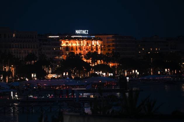 Internationale Filmfestspiele von Cannes, Acide Premiere 76e Festival International du film de Cannes. 76th International Cannes Film Festival. Hotel Martinez by night 76e Festival International du film de Cannes. Montee du film Acide - 76th International Cannes Film Festival. Red carpet of Acide 292351 2023-05-21  Copyright: xLionelxGuericolas MPPx STAR_292351_002