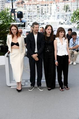 76th Cannes Film Festival 2023, Photocall film Acid. Pictured: Laetitia Dosch, Guillaume Canet, Patience Munchenbach, Marie Jung  Copyright: xAlbertoxTerenghi PoolxPhotoxEvenx xPoolxPhotoxEventsx01x IPA_IPA38122749