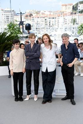 Internationale Filmfestspiele von Cannes, Anatomy of a Fall - Anatomie d une chute Photocall 76th Cannes Film Festival 2023, Photocall film Anatomie D une Chute (Anatomy Of A Fall). Pictured: Justine Triet, Swann Arlaud, Milo Machado Graner, Sandra Hüller  Copyright: xAlbertoxTerenghi PoolxPhotoxEvenx xPoolxPhotoxEventsx01x IPA_IPA38122950
