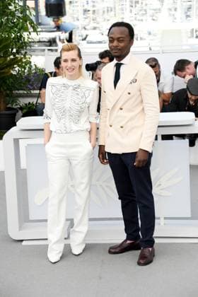 76th Cannes Film Festival 2023, Photocall film Augure (Omen) . Pictured: Lucie Debay, Marc Zinga  Copyright: xAlbertoxTerenghi PoolxPhotoxEvenx xPoolxPhotoxEventsx01x IPA_IPA38123223