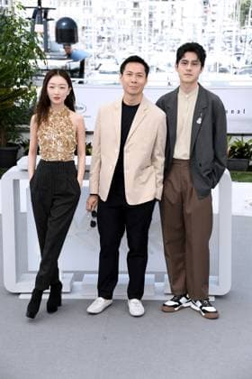 76th Cannes Film Festival 2023, Photocall film Ran Dong (The Breaking Ice) . Pictured: Dongyu Zhou, Anthony Chen, Haoran Liu  Copyright: xAlbertoxTerenghi PoolxPhotoxEvenx xPoolxPhotoxEventsx01x IPA_IPA38123677