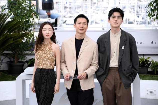 76th Cannes Film Festival 2023, Photocall film Ran Dong (The Breaking Ice) . Pictured: Dongyu Zhou, Anthony Chen, Haoran Liu  Copyright: xAlbertoxTerenghi PoolxPhotoxEvenx xPoolxPhotoxEventsx01x IPA_IPA38123683