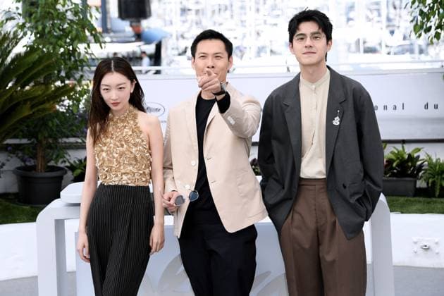 76th Cannes Film Festival 2023, Photocall film Ran Dong (The Breaking Ice) . Pictured: Dongyu Zhou, Anthony Chen, Haoran Liu  Copyright: xAlbertoxTerenghi PoolxPhotoxEvenx xPoolxPhotoxEventsx01x IPA_IPA38123687