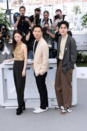 76th Cannes Film Festival 2023, Photocall film Ran Dong (The Breaking Ice) . Pictured: Dongyu Zhou, Anthony Chen, Haoran Liu  Copyright: xAlbertoxTerenghi PoolxPhotoxEvenx xPoolxPhotoxEventsx01x IPA_IPA38123696