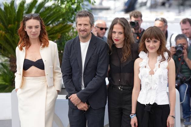 Laetitia Dosch - Guillaume Canet - Marie Jung - Patience Munchenbach CELEBRITES : 76 eme festival de Cannes - Photocall du film Â« Acide (Acid) Â» - Cannes - 20 05 2023 NorbertScanella Panoramic 