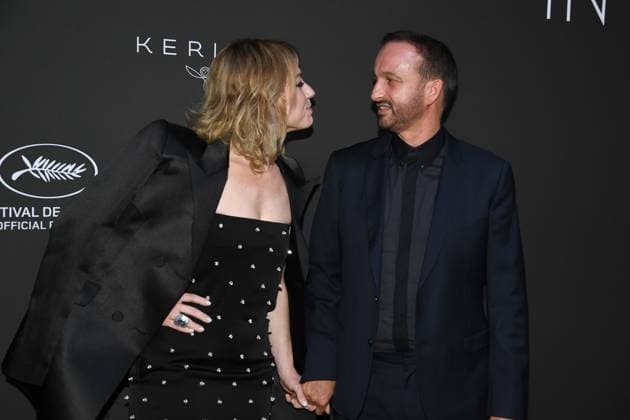 Emilie Dequenne and Michel Ferracci - 2023 Kering Women in Motion Award during the 76th annual Cannes film festival in Cannes, France. CELEBRITES : 76eme festival international de Cannes - Tapis rouge - Cannes - 21 05 2023 LionelUrman Panoramic 