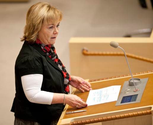STOCKHOLM 20110126 Debatt i riksdagen om extremistiskt vald pa begäran av SD. M företräddes av justitieminister Beatrice Ask. STOCKHOLM SVERIGE x10920x *** STOCKHOLM 20110126 Parliamentary debate on extremist elections at the request of SD M represented by Minister of Justice Beatrice Ask STOCKHOLM SVERIGE x10920x  Copyright: xVictorxLundbergx xTTx RIKSDAGSDEBATT VALDSBEJAKANDE EXTREMISM