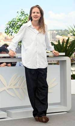 French director Justine Triet attends a photo call for Anatomy Of a Fall at the 76th Cannes Film Festival at Palais des Festivals in Cannes, France on Monday, May 22, 2023.  CAN20230522128 RUNExHELLESTAD