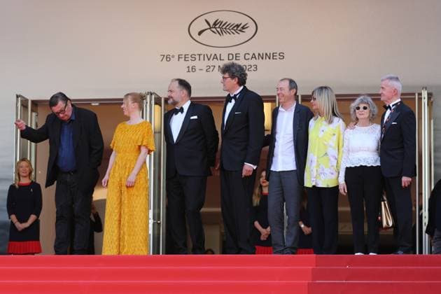 May 22, 2023, Cannes, Cote d Azur, France: Director AKI KAURISMo¦KI attends the screening of Fallen Leaves during the 76th Annual Cannes Film Festival at Palais des Festivals on May 22, 2023 in Cannes, France Cannes France - ZUMAc179 20230522_zep_c179_080 Copyright: xMickaelxChavetx