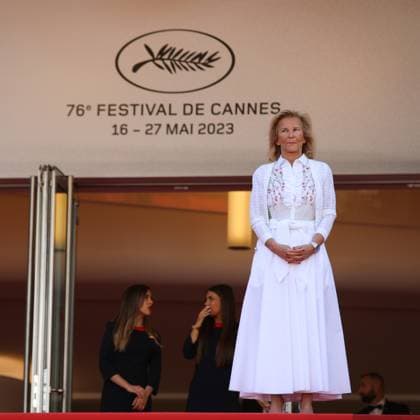 May 22, 2023, Cannes, Cote d Azur, France: Cannes Film Festival first female president IRIS KNOBLOCH attends the screening of Fallen Leaves during the 76th Annual Cannes Film Festival at Palais des Festivals on May 22, 2023 in Cannes, France Cannes France - ZUMAc179 20230522_zep_c179_118 Copyright: xMickaelxChavetx