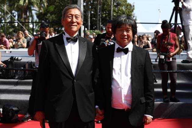 May 22, 2023, Cannes, Cote d Azur, France: WANG XILIN and WANG BING attend the screening of Fallen Leaves during the 76th Annual Cannes Film Festival at Palais des Festivals on May 22, 2023 in Cannes, France Cannes France - ZUMAc179 20230522_zep_c179_124 Copyright: xMickaelxChavetx