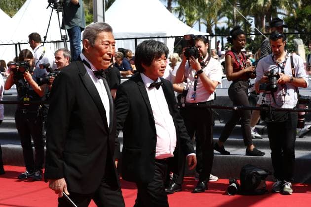 May 22, 2023, Cannes, Cote d Azur, France: WANG XILIN and WANG BING attend the screening of Fallen Leaves during the 76th Annual Cannes Film Festival at Palais des Festivals on May 22, 2023 in Cannes, France Cannes France - ZUMAc179 20230522_zep_c179_126 Copyright: xMickaelxChavetx