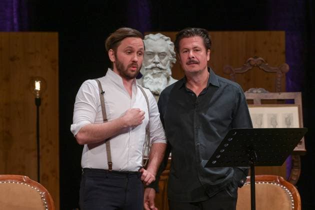 Concert and reading Brahms and folk music, with the artists opera singer Raphael Fingerlos, actor Michae