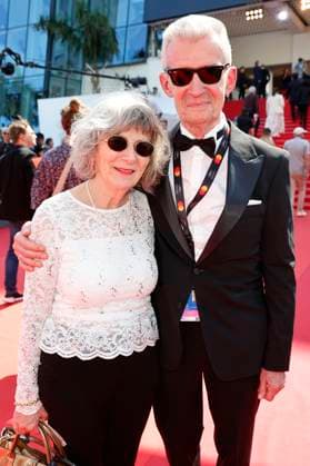 Wolfgang Werner with company at the premiere of the feature film Kuolleet lehdet Fallen Leaves at the Festival de Cannes 2023 76 Cannes International Film Festival at the Palais des Festivals Cannes, 22 05 2023 Foto:xD.xBedrosianx xFuturexImage