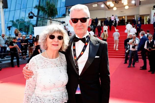 Wolfgang Werner with company at the premiere of the feature film Kuolleet lehdet Fallen Leaves at the Festival de Cannes 2023 76 Cannes International Film Festival at the Palais des Festivals Cannes, 22 05 2023 Foto:xD.xBedrosianx xFuturexImage
