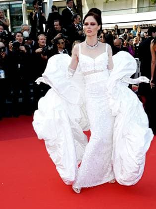 76th Cannes Film Festival 2023, evening 7 - Red Carpet film Club Zero . In the photo: Coco Rocha  Copyright: xAlbertoxTerenghix xipa-agency.nex xPoolxPhotoxEventsx01x IPA_IPA38132356