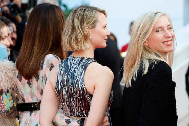 Elsa Zylberstein, Mia Wasikowska and Jessica Hausner at the premiere of the feature film Club Zero at the Festival de Cannes 2023 76 Cannes International Film Festival at the Palais des Festivals Cannes, 22 05 2023. Foto:xD.xBedrosianx xFuturexImage