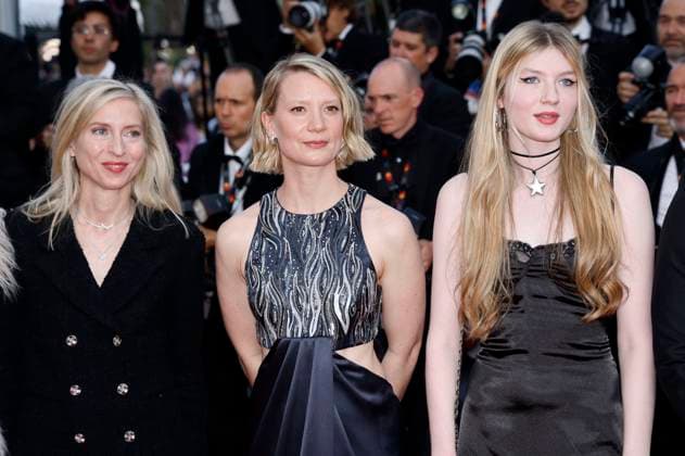 Jessica Hausner, Mia Wasikowska and Florence Baker at the premiere of the feature film Club Zero at the Festival de Cannes 2023 76 Cannes International Film Festival at the Palais des Festivals Cannes, 22 05 2023. Foto:xS.xGabschx xFuturexImage