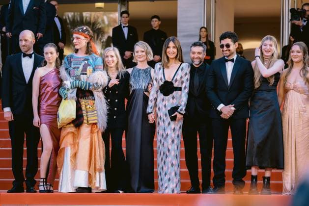 76e Festival International du Film de Cannes. MontÃ e des marches du film Club Zero . 76th International Cannes Film festival. Red crapet of Club Zero movie. 292407 2023-05-22 Cannes France Hausner, Jessica; Zylberstein, Elsa; Plissetskaia, Maia; Demy, Mathieu; Wasikowska, Mia  Copyright: xTerencexBaelenx STAR_292407_049
