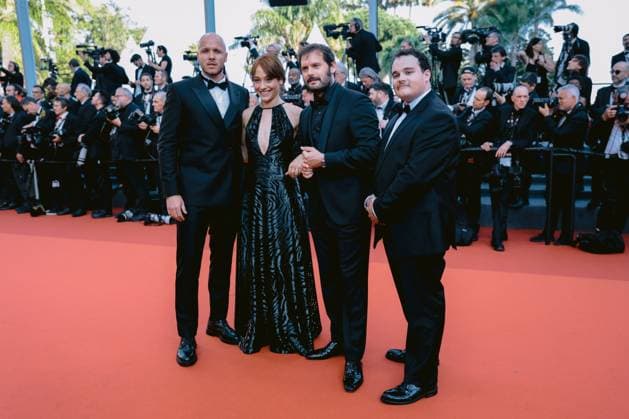 76e Festival International du Film de Cannes. MontÃ e des marches du film Club Zero . 76th International Cannes Film festival. Red crapet of Club Zero movie. 292407 2023-05-22 Cannes France Becker, Hugo  Copyright: xTerencexBaelenx STAR_292407_057