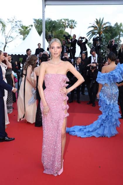 Leonie Hanne attends the Firebrand (Le Jeu De La Reine) red carpet during the 76th annual Cannes film festival at Palais des Festivals on May 21, 2023 in Cannes, France.. DGP imageSPACE MediaPunch Copyright: ximageSPACEx
