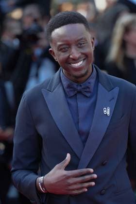 Ahmed Sylla CELEBRITES : 76 eme festival de Cannes - Red Carpet du film Â« Club Zero Â» - Cannes - 22 05 2023 NorbertScanella Panoramic 
