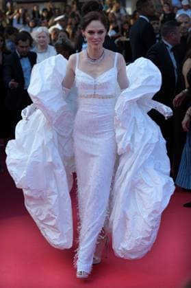 Coco Rocha CELEBRITES : 76 eme festival de Cannes - Red Carpet du film Â« Club Zero Â» - Cannes - 22 05 2023 NorbertScanella Panoramic 