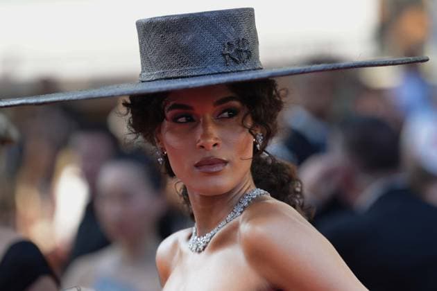 Cindy Bruna CELEBRITES : 76 eme festival de Cannes - Red Carpet du film Â« Club Zero Â» - Cannes - 22 05 2023 NorbertScanella Panoramic 