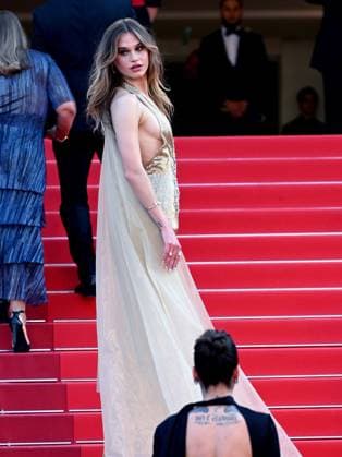 76th Cannes Film Festival 2023, evening 7 - Red Carpet film Club Zero . In the photo Meredith Mickelson  Copyright: xManuelexMangiarottix xipa-agencyx xPoolxPhotoxEventsx01x IPA_IPA38138427