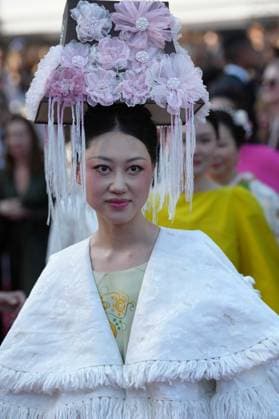 Emily Cheong CELEBRITES : 76 eme festival de Cannes - Red Carpet du film Â« Club Zero Â» - Cannes - 22 05 2023 NorbertScanella Panoramic 