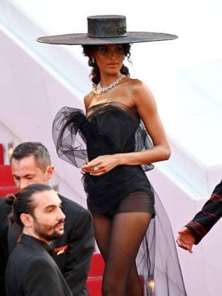 76th Cannes Film Festival 2023, evening 7 - Red Carpet film Club Zero . In the photo Cindy Bruna  Copyright: xManuelexMangiarottix xipa-agencyx xPoolxPhotoxEventsx01x IPA_IPA38139909
