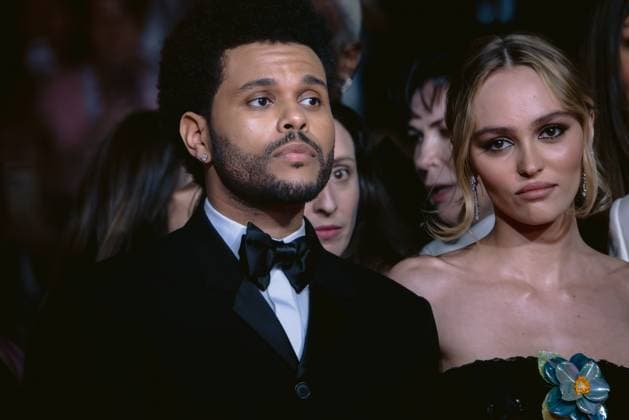 76eme Festival International du Film de Cannes. Montee des marches de The Idol. 76th International Cannes Film Festival. red Carpet of The Idol. 292423 2023-05-22 Alpes-Maritimes Cannes France Tesfaye, Abel ( The Weeknd ); Depp-Paradis, Lily Rose  Copyright: xTerencexBaelenx STAR_292423_006