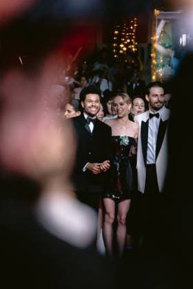 76eme Festival International du Film de Cannes. Montee des marches de The Idol. 76th International Cannes Film Festival. red Carpet of The Idol. 292423 2023-05-22 Alpes-Maritimes Cannes France Tesfaye, Abel ( The Weeknd ); Depp-Paradis, Lily Rose; Levinson, Sam  Copyright: xTerencexBaelenx STAR_292423_012