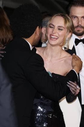 May 22, 2023, CANNES, FRANCE: Abel The Weeknd Tesfaye and Lily Rose Depp attends the The Idol red carpet during the 76th annual Cannes film festival at Palais des Festivals on May 22, 2023 in Cannes, France. CANNES FRANCE - ZUMAs181 20230522_zea_s181_107 Copyright: xDGPx